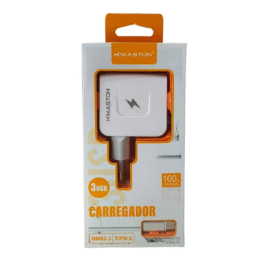 Carregador H´maston - HM02 3 Tipo C
