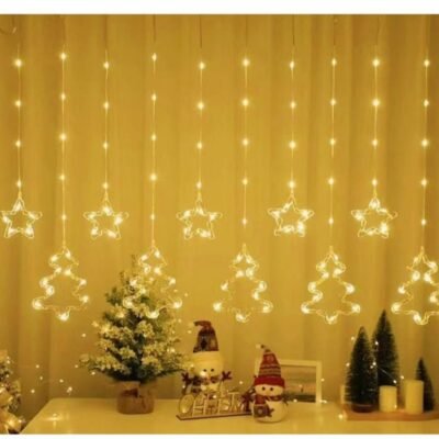 Cortina de luz Estrela com árvore